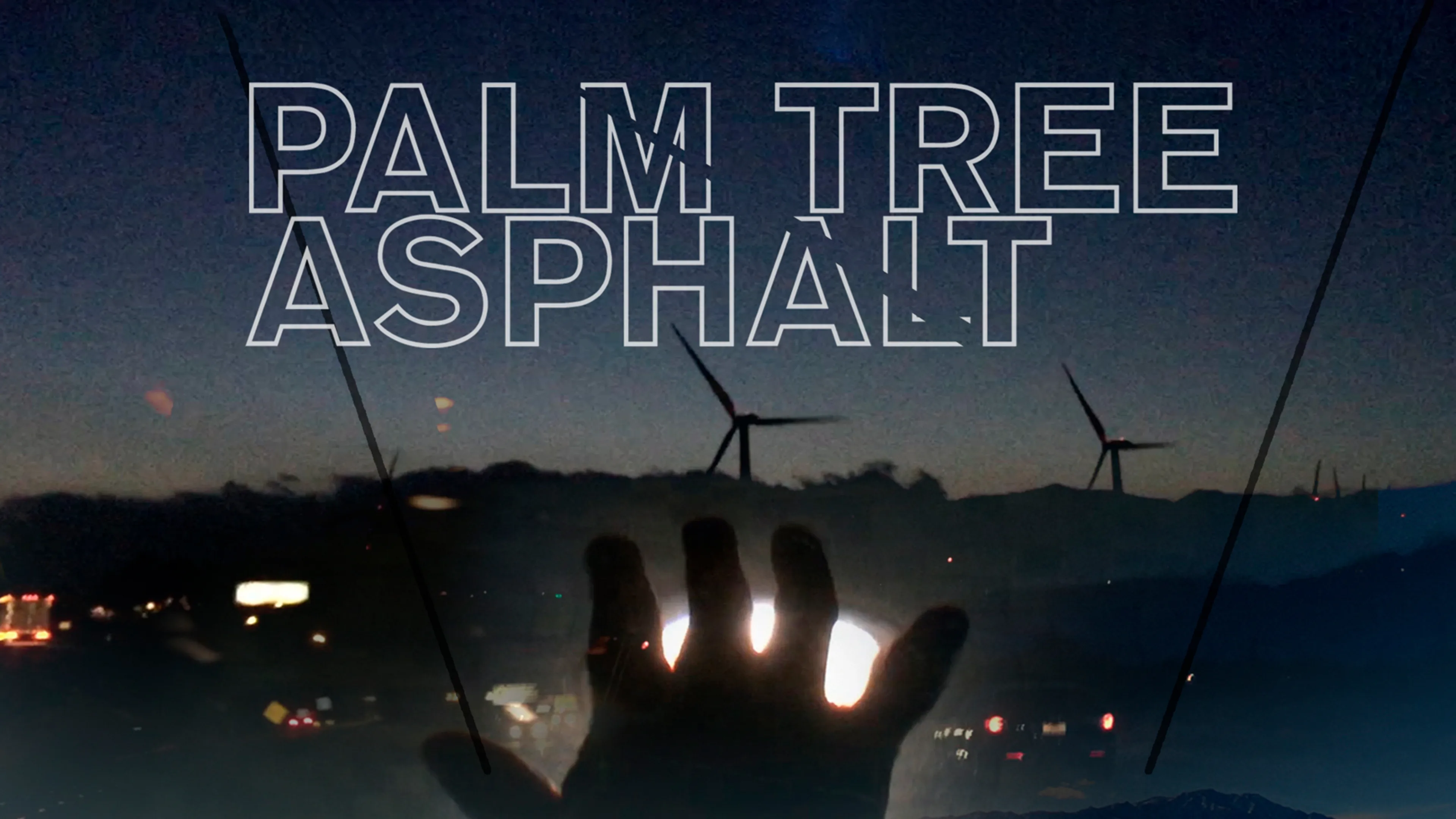 Palm Tree Asphalt poster